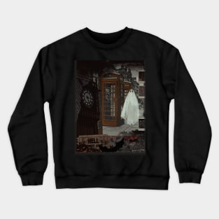 Halloween aesthetics pumpkin ghost spooky London Big Ben pumpkin Crewneck Sweatshirt